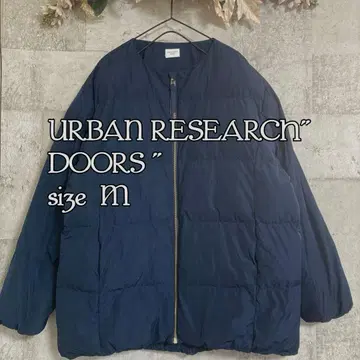 URBAN RESEARCH DOORS 충전솜 노카라 다운 자켓