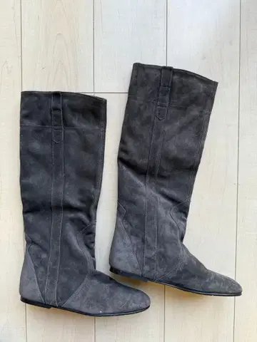 새상품 FABIO RUSCONI 그레이 롱 부츠 39