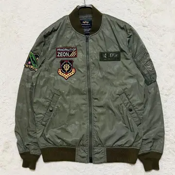 ALPHA x STRICT-G 카모플라주 LIGHT MA-1 지온군 L