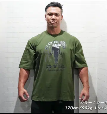 GOLD'S GYM x IRON NERVE 카키 XL