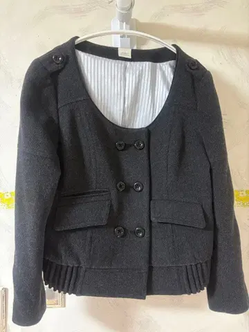 다크 그레이 노카라 자켓