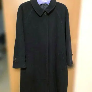 ROPE 스텐 칼라 롱 코트 블랙