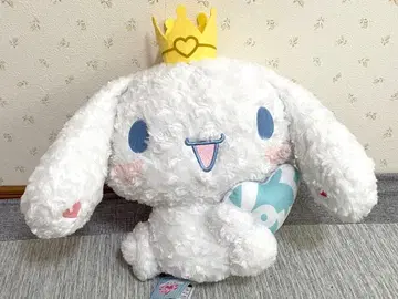 시나모롤 BIG 폭신폭신 왕관 봉제 인형