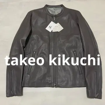 택 포함 새상품 takeo kikuchi 램 가죽 싱글 라이더