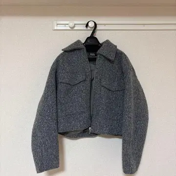 ZARA zara 부클레 크롭 자켓