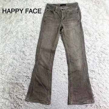 HAPPY FACE 포니테일 플레어 데님