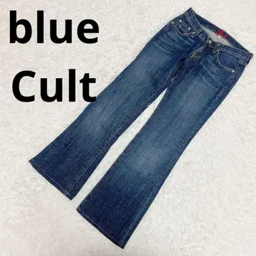 [ blueCult ] 플레어 데님 팬츠(25) 인디고 청바지 새상품급