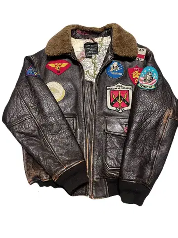 AVIREX G-1 플라이트 자켓 브라운