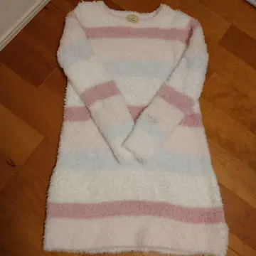 [미사용 새상품] 젤라또피케 룸웨어 스트라이프 핑크 스카이블루