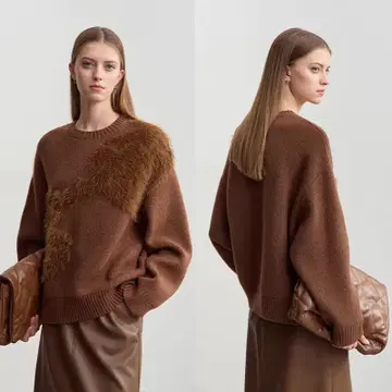 여성용 세련된 니트 겨울 데이트 모임에 최적