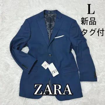 [ 새상품 택 포함 ] ZARA 테일러드 자켓 블루 L 총 안감 814