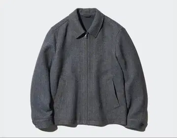 싱글 컬러 숏 블루종 유니클로 L