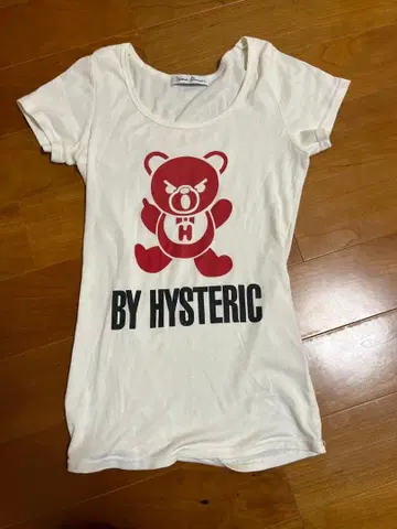 HYSTERIC GLAMOUR SS WHITECOLOR 베어 프린트