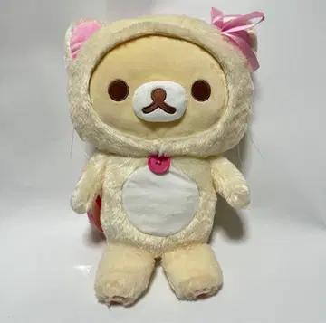 거울 속 코리락쿠마 봉제 인형 백팩 코리락쿠마 발바닥