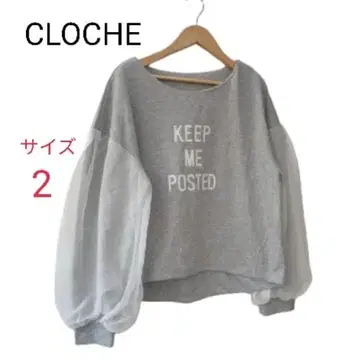 CLOCHE 소매 시어 소재 트레이닝복 맨투맨 사이즈 2 M 한국제
