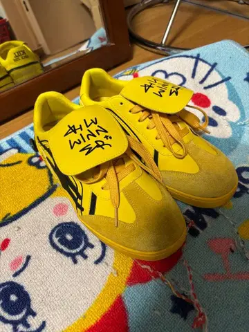 killwiner 스니커즈 옐로우 컬러 스웨이드