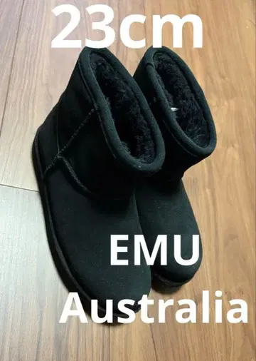 한정 특가! 새상품급 EMU Australia 무톤 부츠 검정 블랙 23