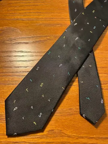 Paul Smith 컬러풀 문자 넥타이