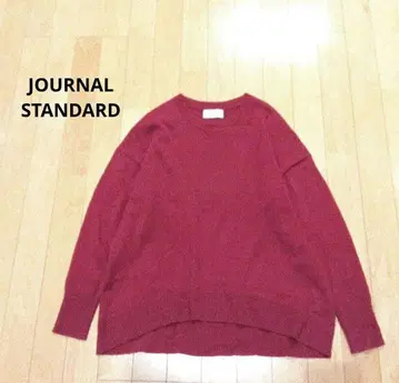 JOURNAL STANDARD 캐시미어 100% 니트 풀오버 짙은 핑크