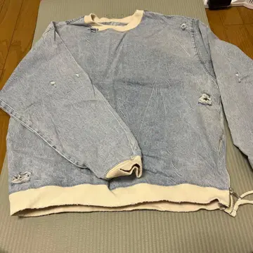 ZARA 라이트 블루 데미지 트레이닝복 S 사이즈