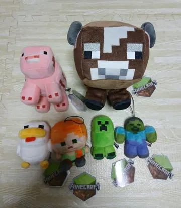 가격 인하 중 마인크래프트 봉제 인형 세트 묶음 판매