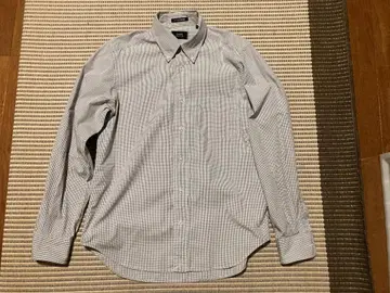 아이크 베이 x 쉽스 버튼 다운 체크 셔츠 사이즈 M