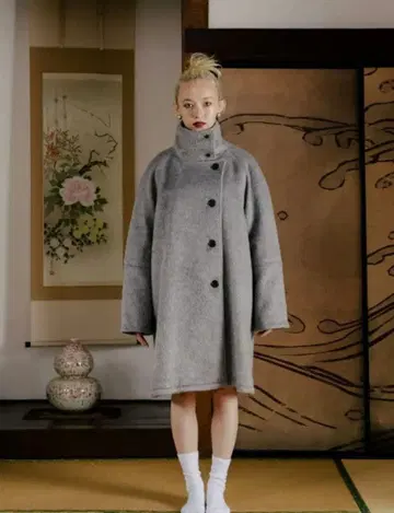 THE TOE CHAMBRY STANDNECK COAT