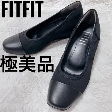 핏핏 웨지솔 펌프스 블랙 컨디션 최상 여성용
