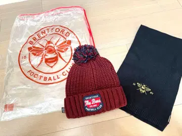 브렌트포드 FC 버건디 니트 모자