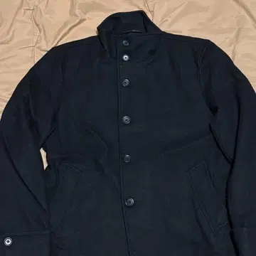 구제 MUJI 무인양품 울 코트 단추식 비즈니스 프라이빗 착용