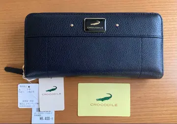 CROCODILE 블랙 장지갑 약 20cm