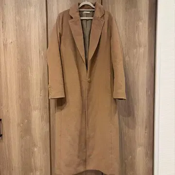 베이지 롱 코트 S 로데오