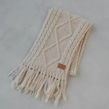 chico 케이블 니트 머플러 [베이지] free