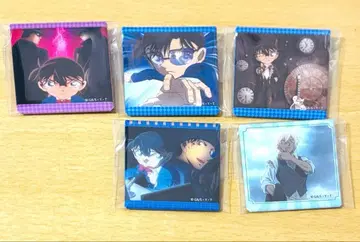 명탐정 코난랜드 메모리얼 캔뱃지 5종 세트 아무로, 코난, 아카이