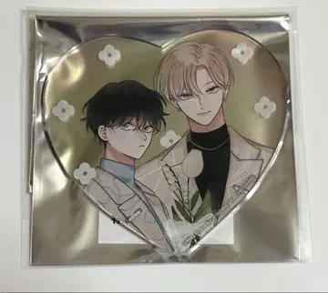 Cafe Pale Blue Snow 치구하구나 키스 아크릴 코스터