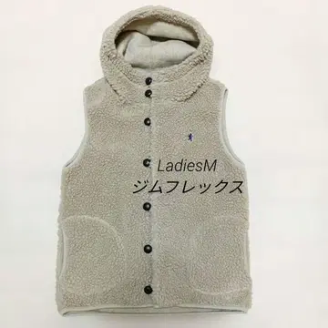 GYMPHLEX 짐플렉스 보아 후드 베스트 14 베이지 싸개 버튼