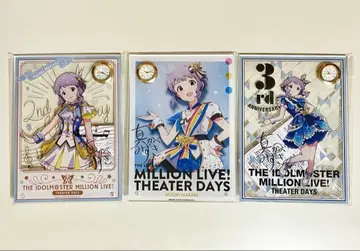 아이돌 마스터 밀리언 라이브! 시계 부착 아크릴 아트 마카베 미즈키 3점