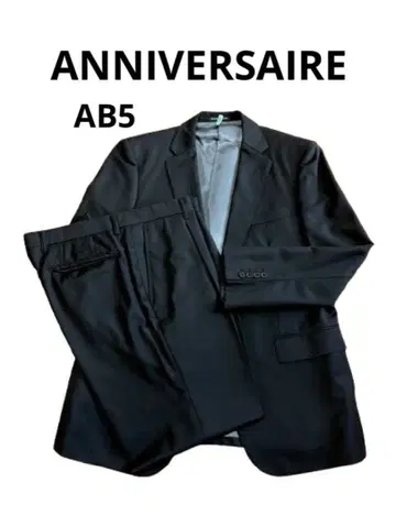 ANNIVERSAIRE 블랙 AB5 스트라이프 수트
