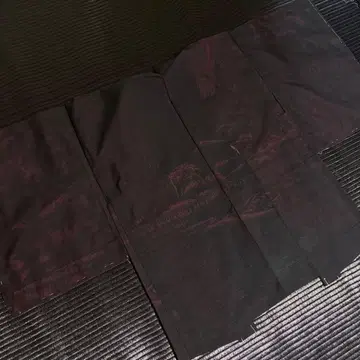 기모노 겉옷 여름 블랙 레드