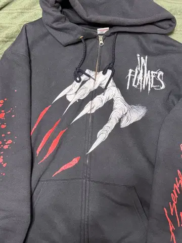 In Flames 후드 맨투맨 프룻 오브 더 룸