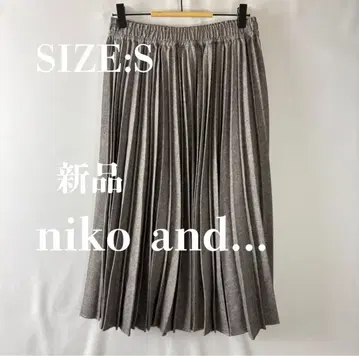 [미사용 새상품] 니코앤드 울라이크 플리츠 SK S 정가 6,600엔