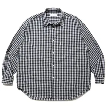 COOTIE Dobby Check L/S Shirt (BLACK)