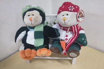 Starbucks 2007년 홀리데이 베어리스타 2체 세트 택 포함