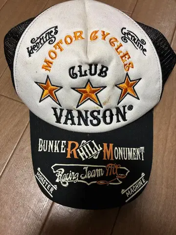 VANSON 모터 사이클 클럽 캡