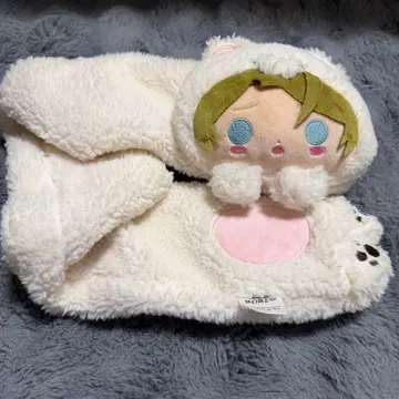 앙스타 타카미네 미도리 화이트 베어 머플러