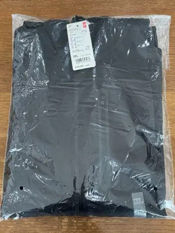 유니클로 드라이 스트레치 후드 맨투맨 블랙 XXL