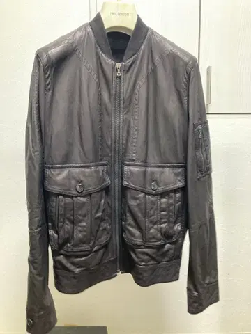 NEIL BARRETT 해링턴 자켓 내퍼 가죽 닐바렛 블랙