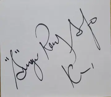 레이 세포 선수 친필 사인 K-1 WORLD MAX 2007 레어