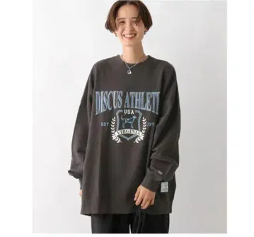 LEPSIM DISCUS 그래픽 쭈리 풀오버