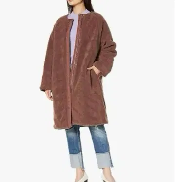 snidel 리버서블 퀼팅 보아 코트